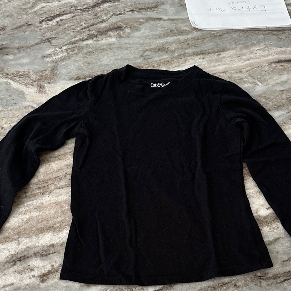 Cat & Jack Black Long Sleeve Tee